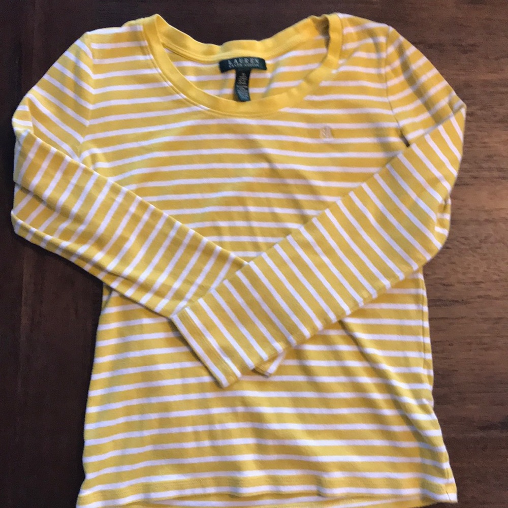 Yellow striped Ralph Lauren sweater